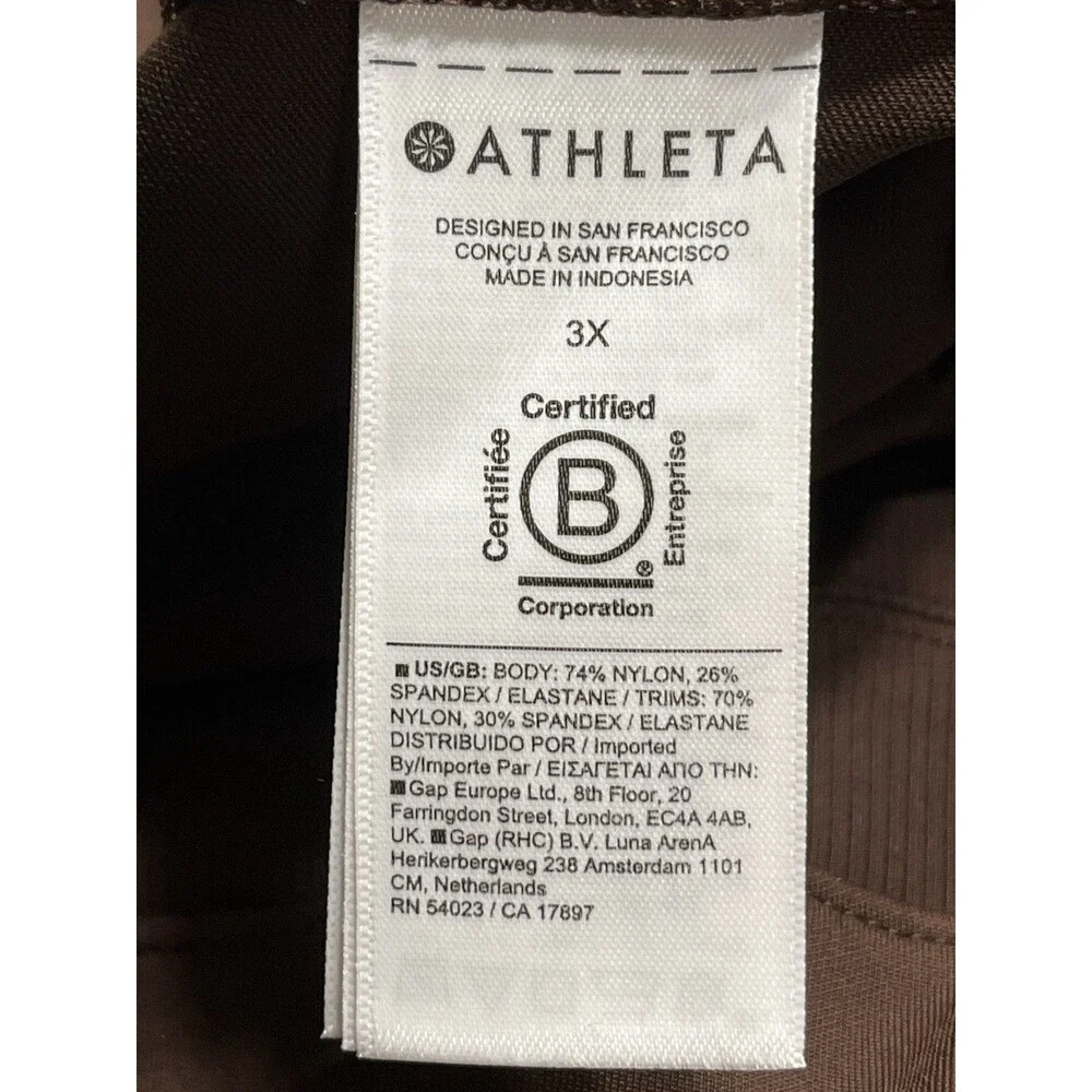 Athleta Pants Women’s 3X Brown Venice Jogger High Rise Athleisure Activewear